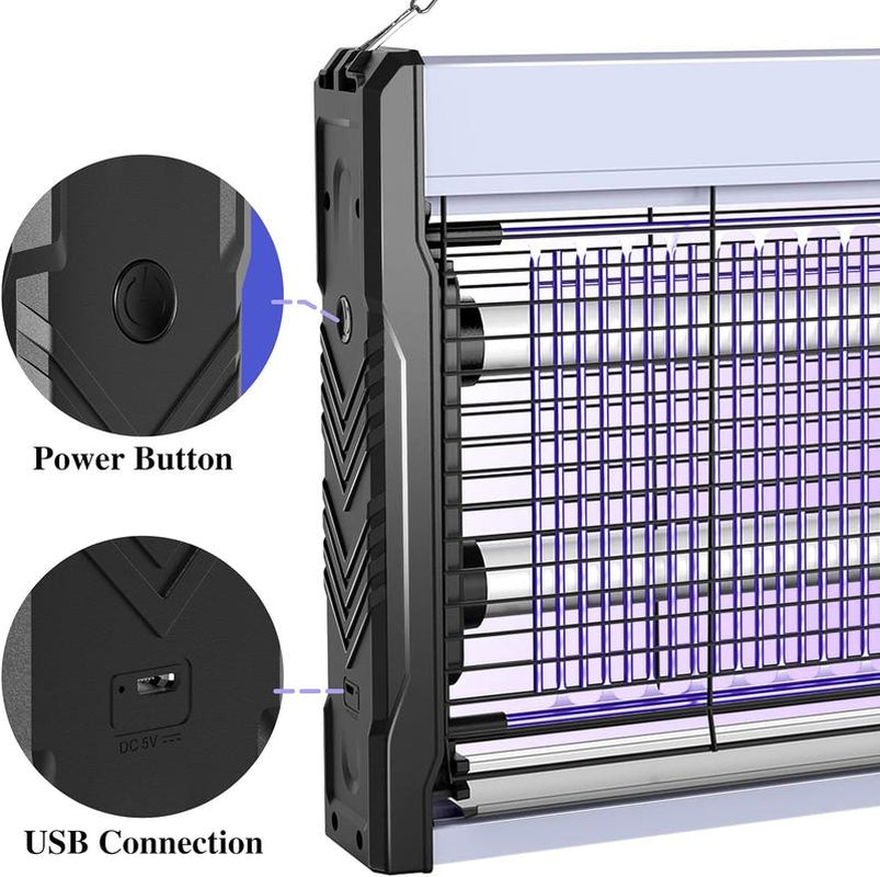 3200V Electric Mosquito Killer,Usb Electric Bug Killer, Indoor Bug Killer and Chain Mosquito Catcher for Outdoor Garden Home Warehouse
